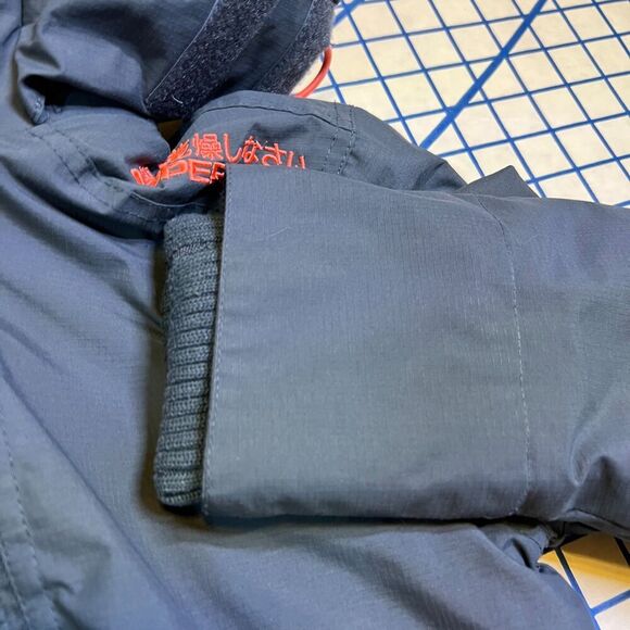 Superdry Japan Navy Pink Windcheater Jacket Women's Sz Small Insulated Full Zip - Picture 14 of 16